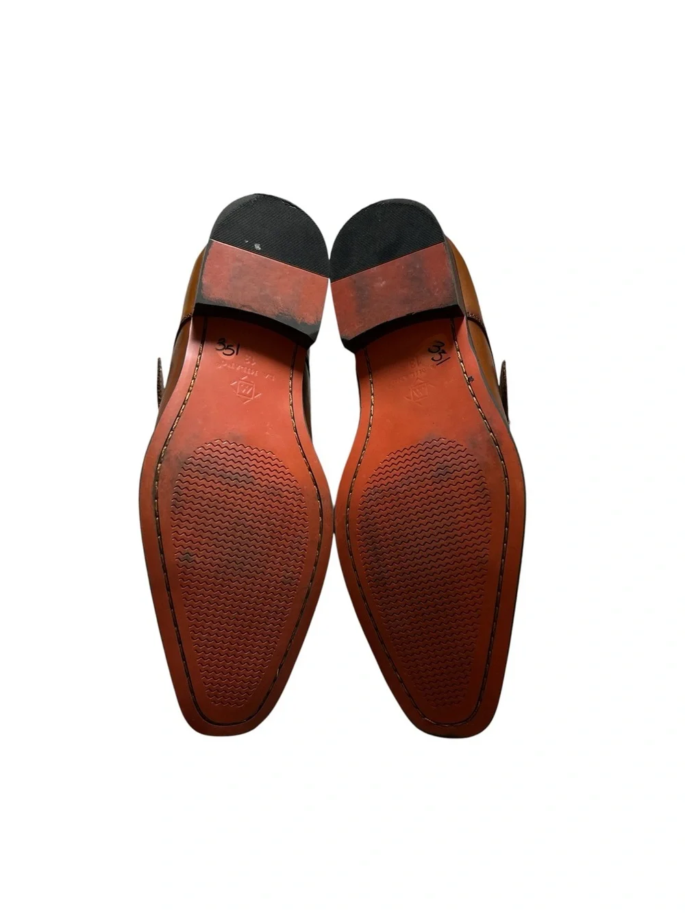 La Milano Willem Cognac Leather Single Monk Strap Loafer Men’s 13 Quiet Luxury